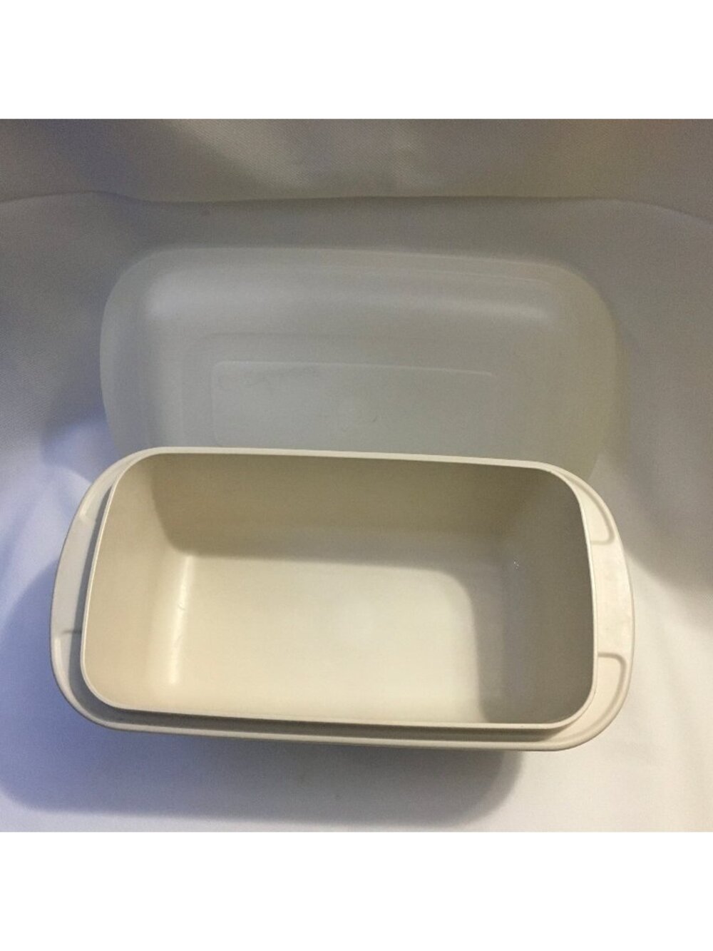 Vintage Tupperware Ultra 21 Ovenware Set 2 Qt Loaf Pan Casserole With   Cover